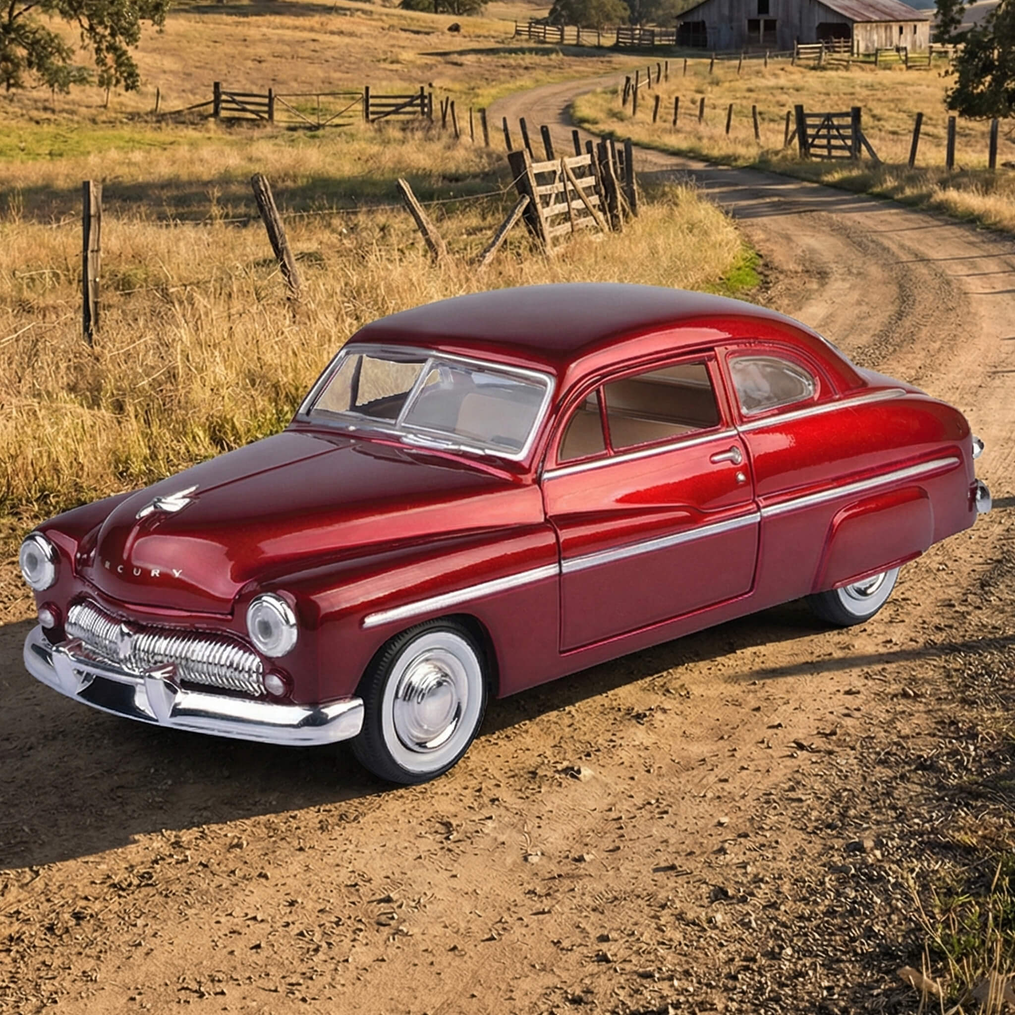 1949 Mercury Eight Coupe - Burgundy - Image 2