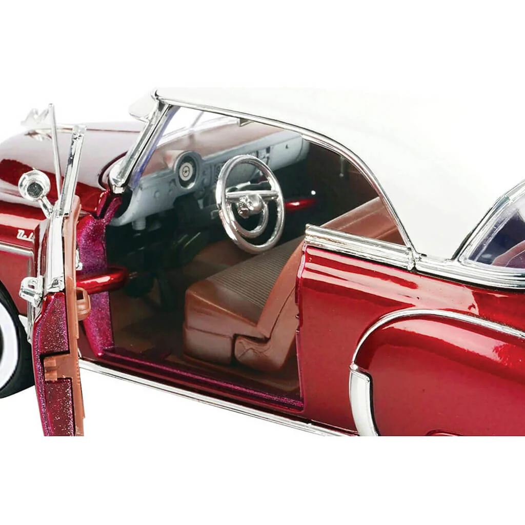 1950 Chevy Bel Air - Metallic Red w/ White Top 1:18 - Image 4