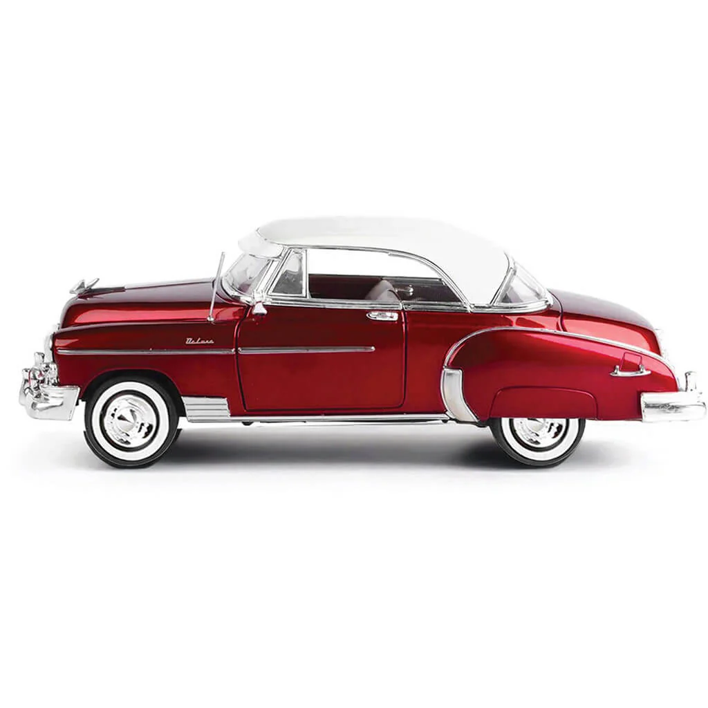 1950 Chevy Bel Air - Metallic Red w/ White Top 1:18 - Image 5
