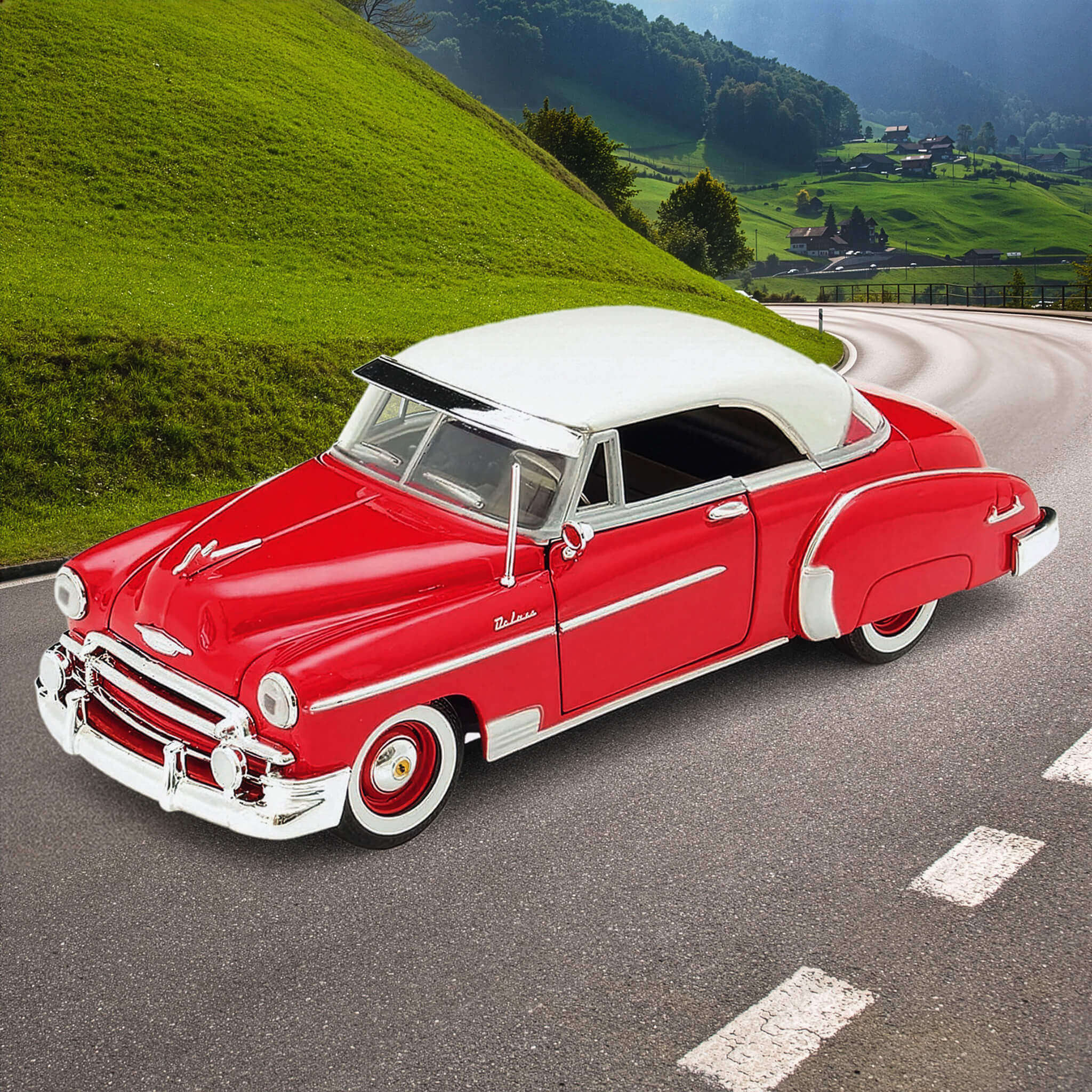1950 Chevy Bel Air - Red - Image 2