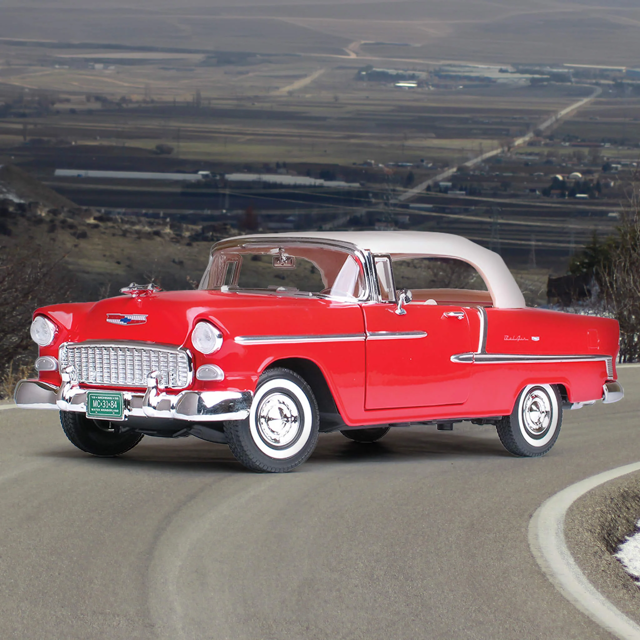 1955 Chevrolet Bel Air Convertible - Red - Image 2