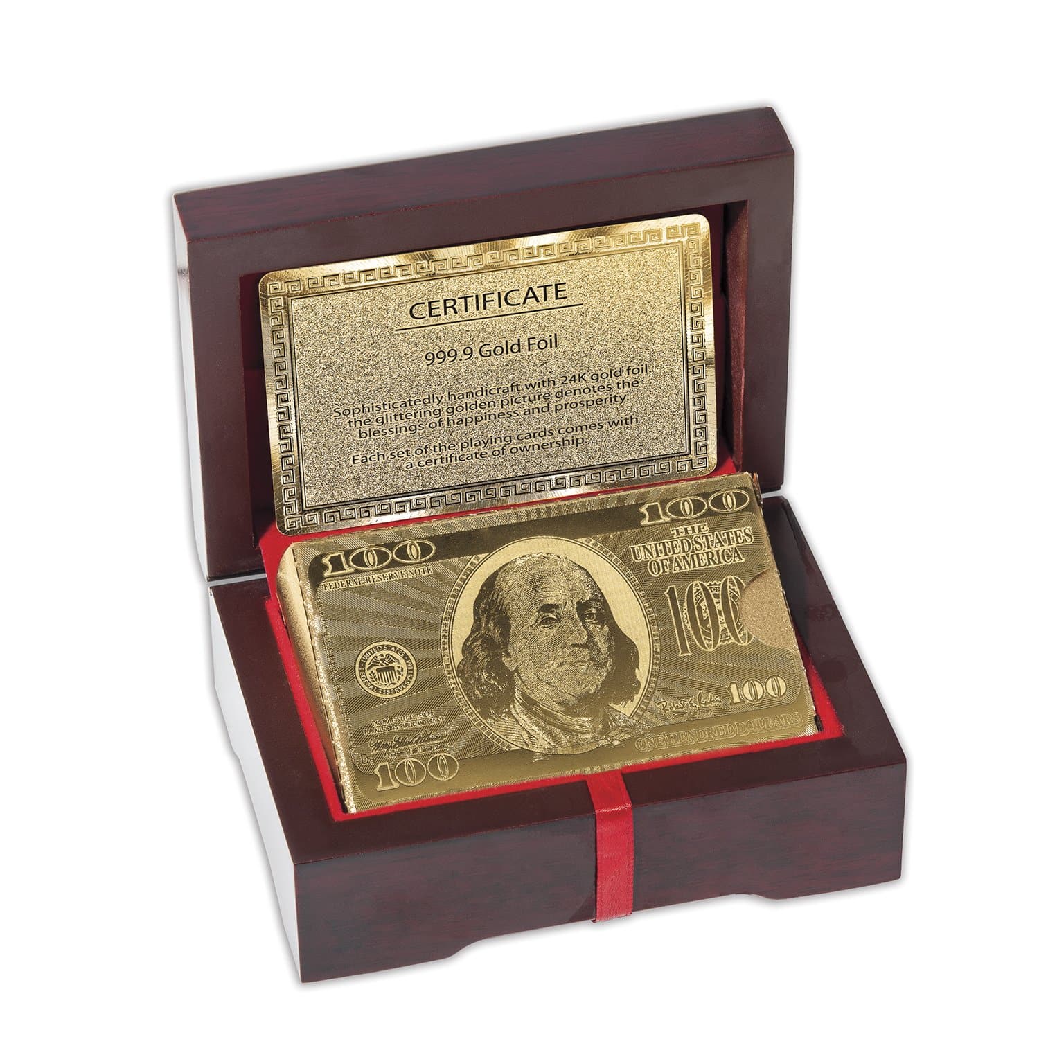 24K Gold & Diamond Playing Cards - Image 7