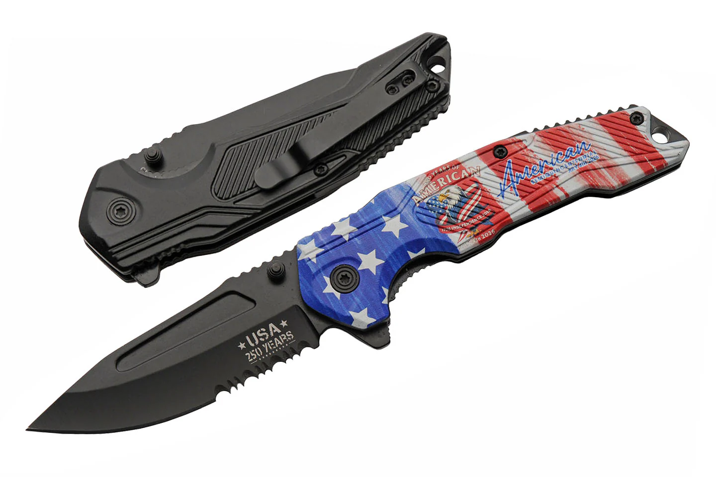 250th Anniversary Patriotic Folding Pocket Knife - Image 3