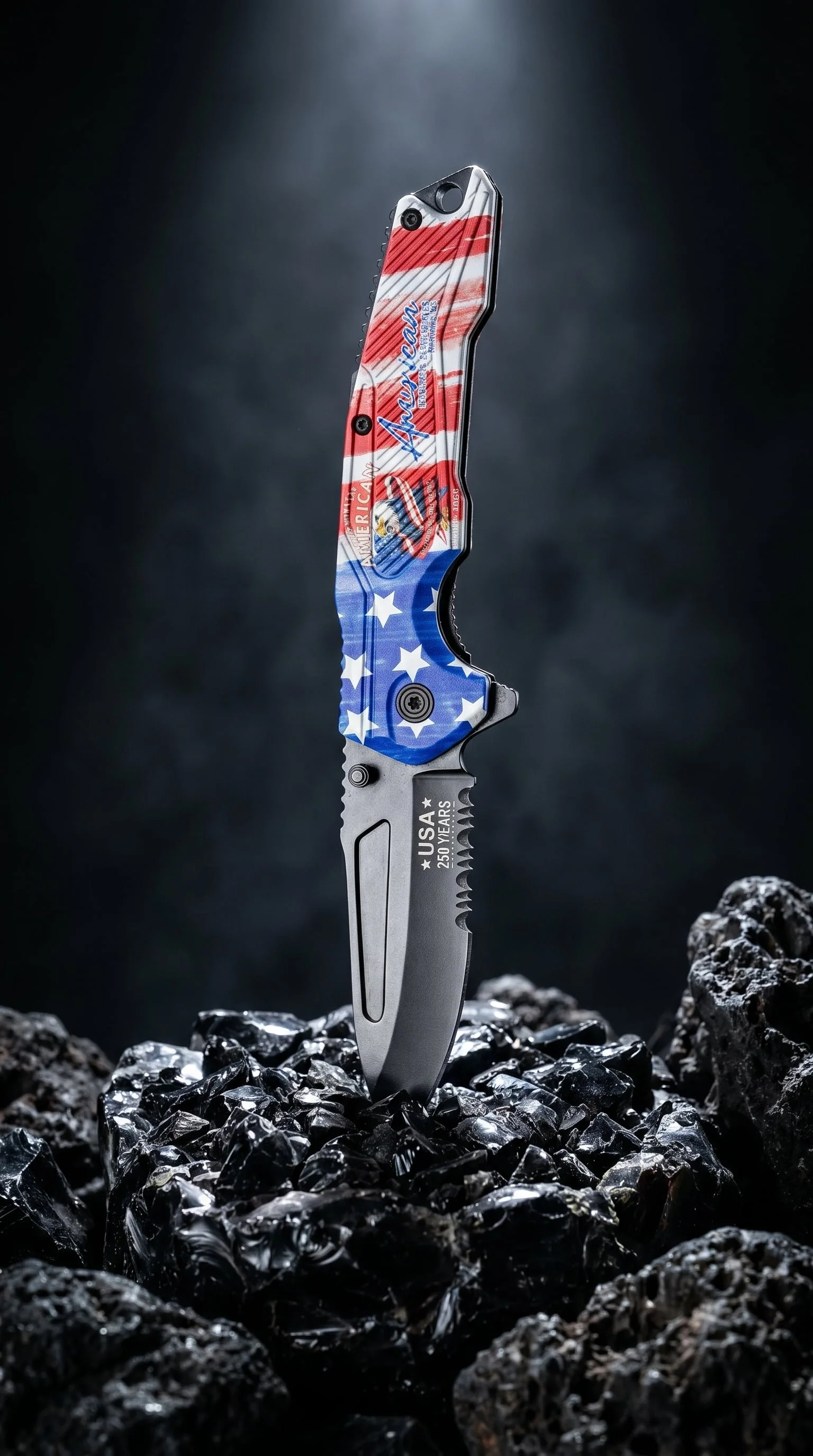 250th Anniversary Patriotic Folding Pocket Knife - Image 4