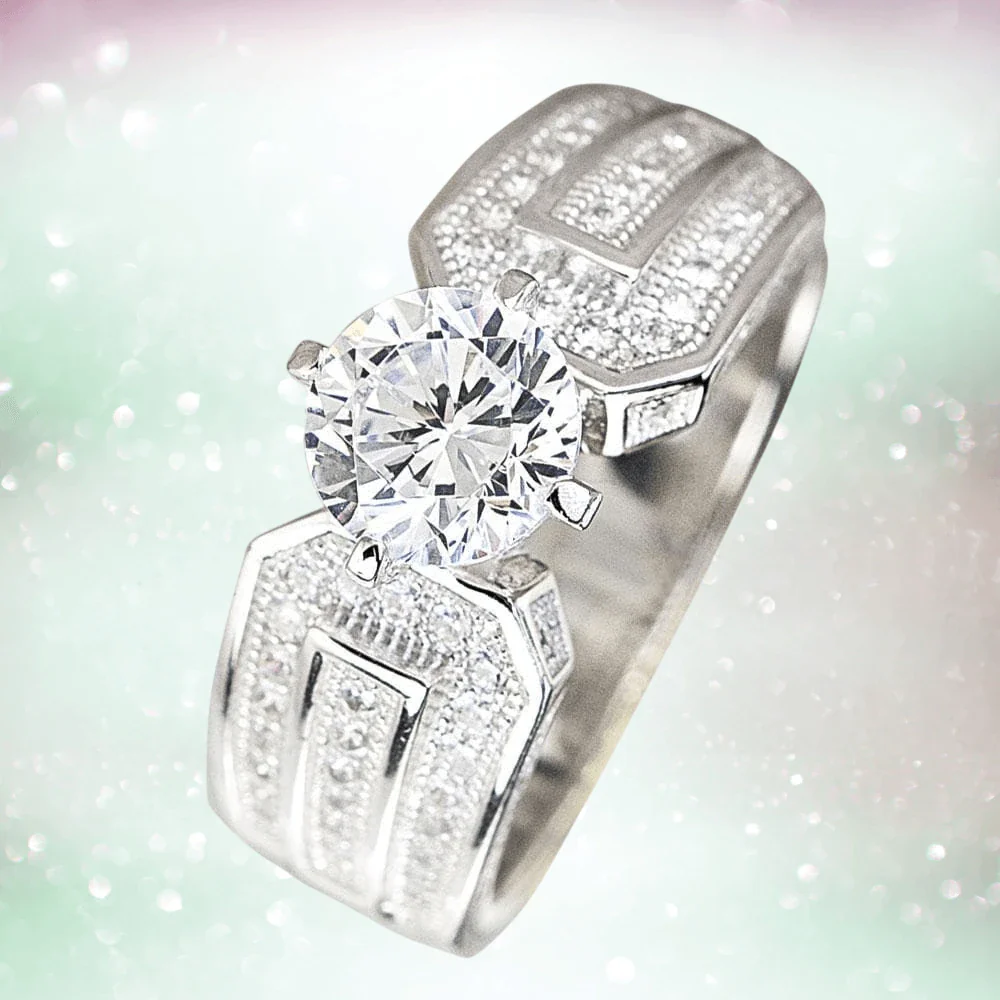 5th Avenue Rhodium Ring - Image 2