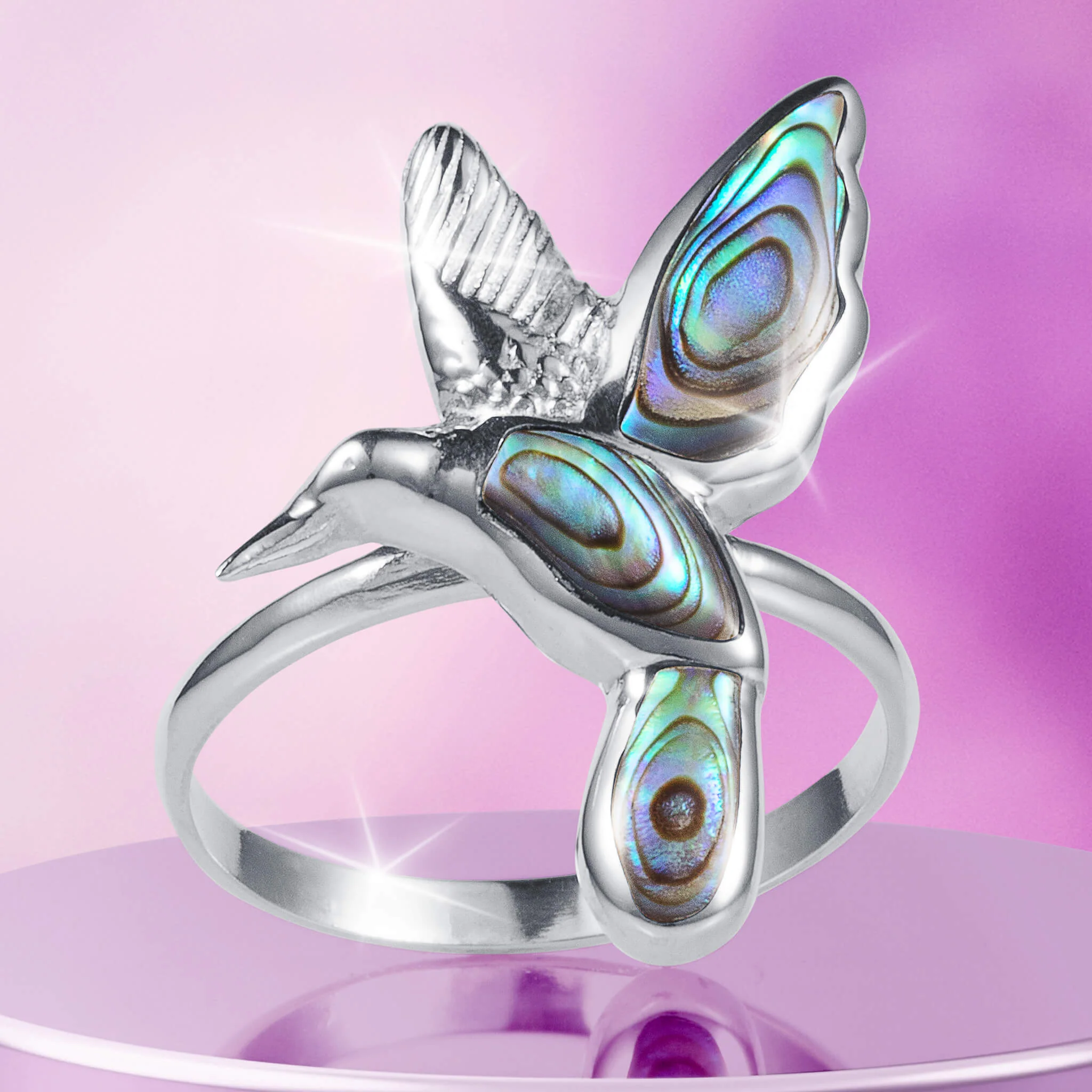 Abalone Hummingbird 3 Piece Set - Image 4