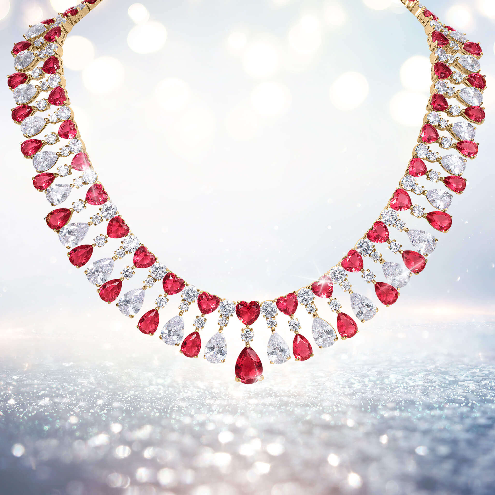 Adore Hearts Necklace - Image 2