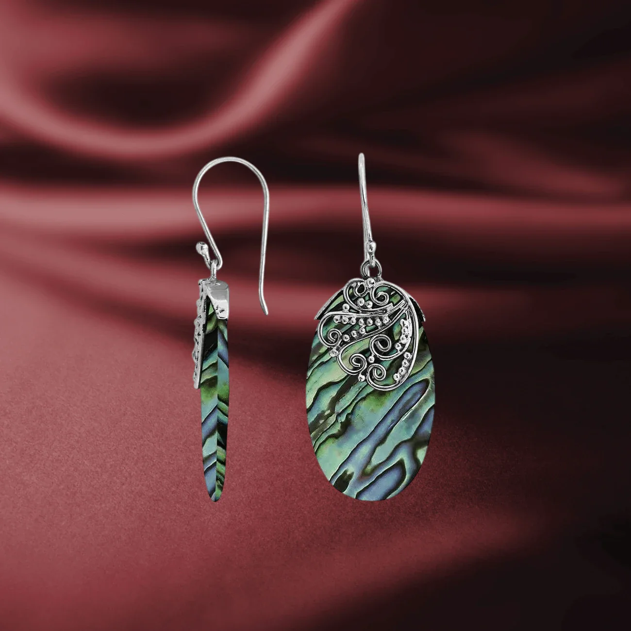 Akara Abalone Earrings - Image 2