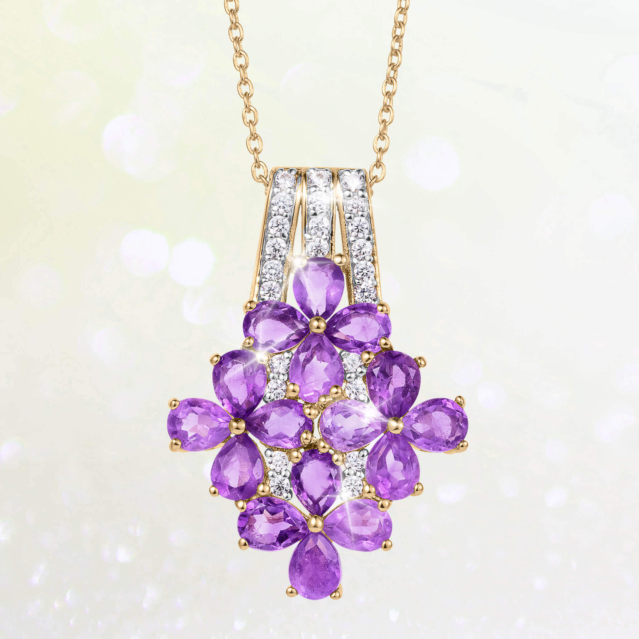 Amethyst Azalea Pendant - Image 2