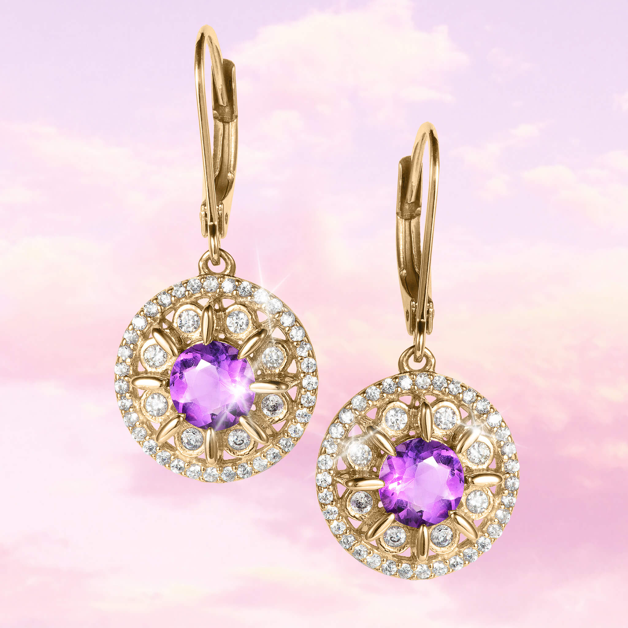 Amethyst Fields Earrings - Image 3