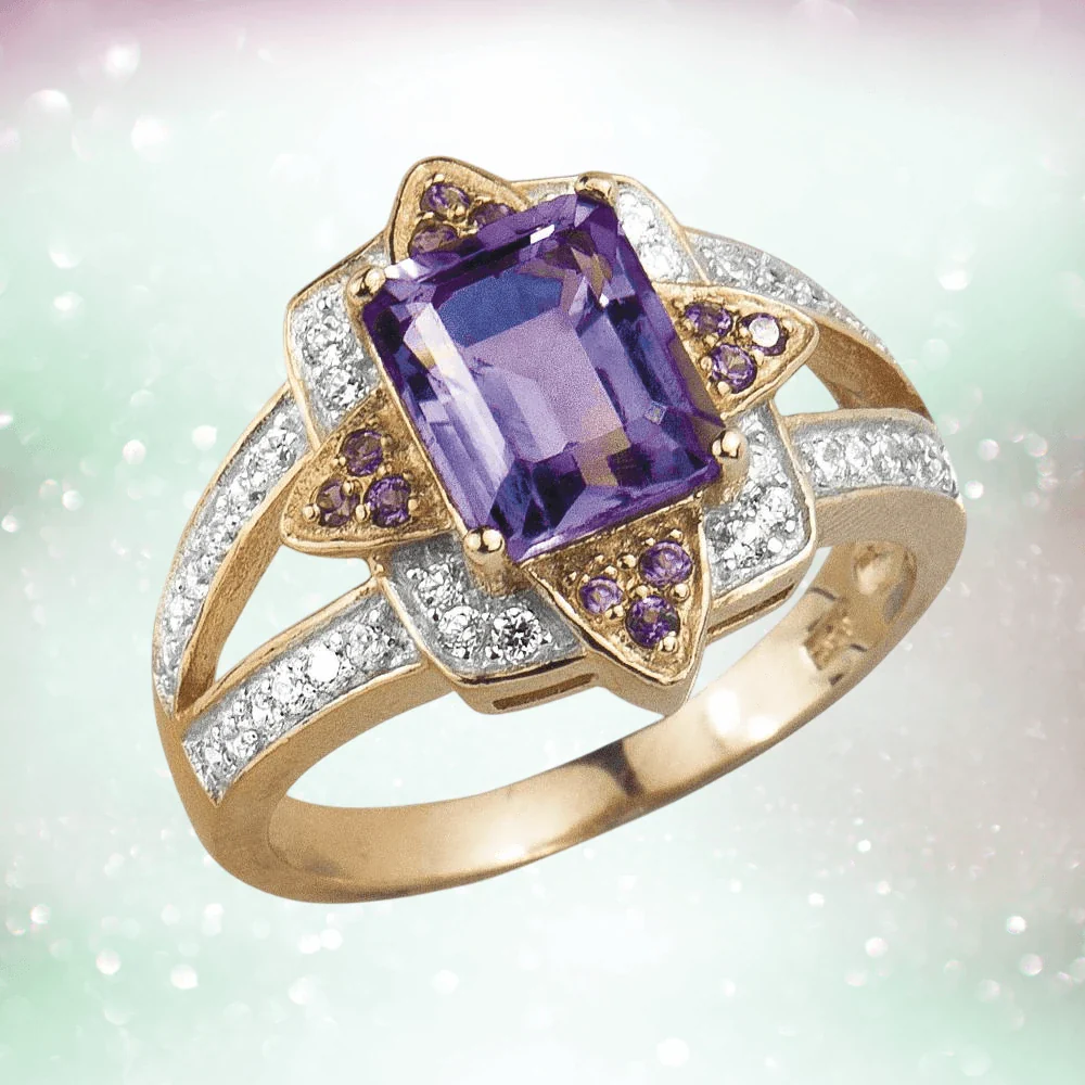 Amethyst Star Ring - Image 2