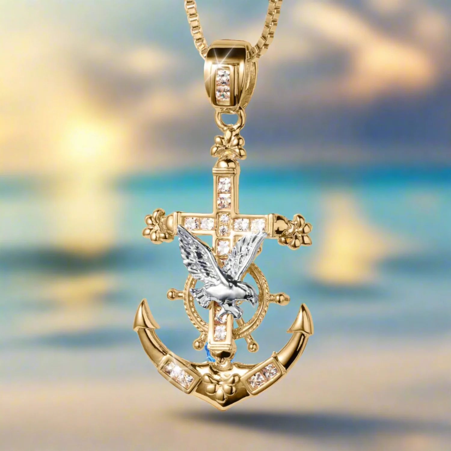 Anchor & Eagle Pendant - Image 2