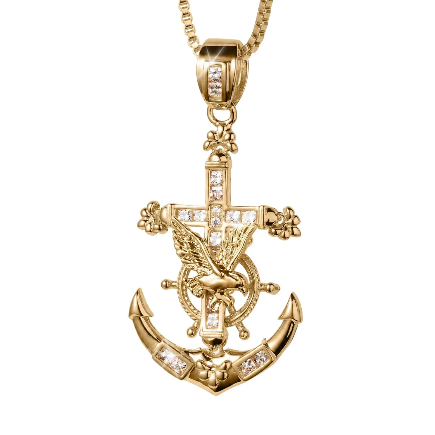 Anchor & Eagle Pendant - Image 3