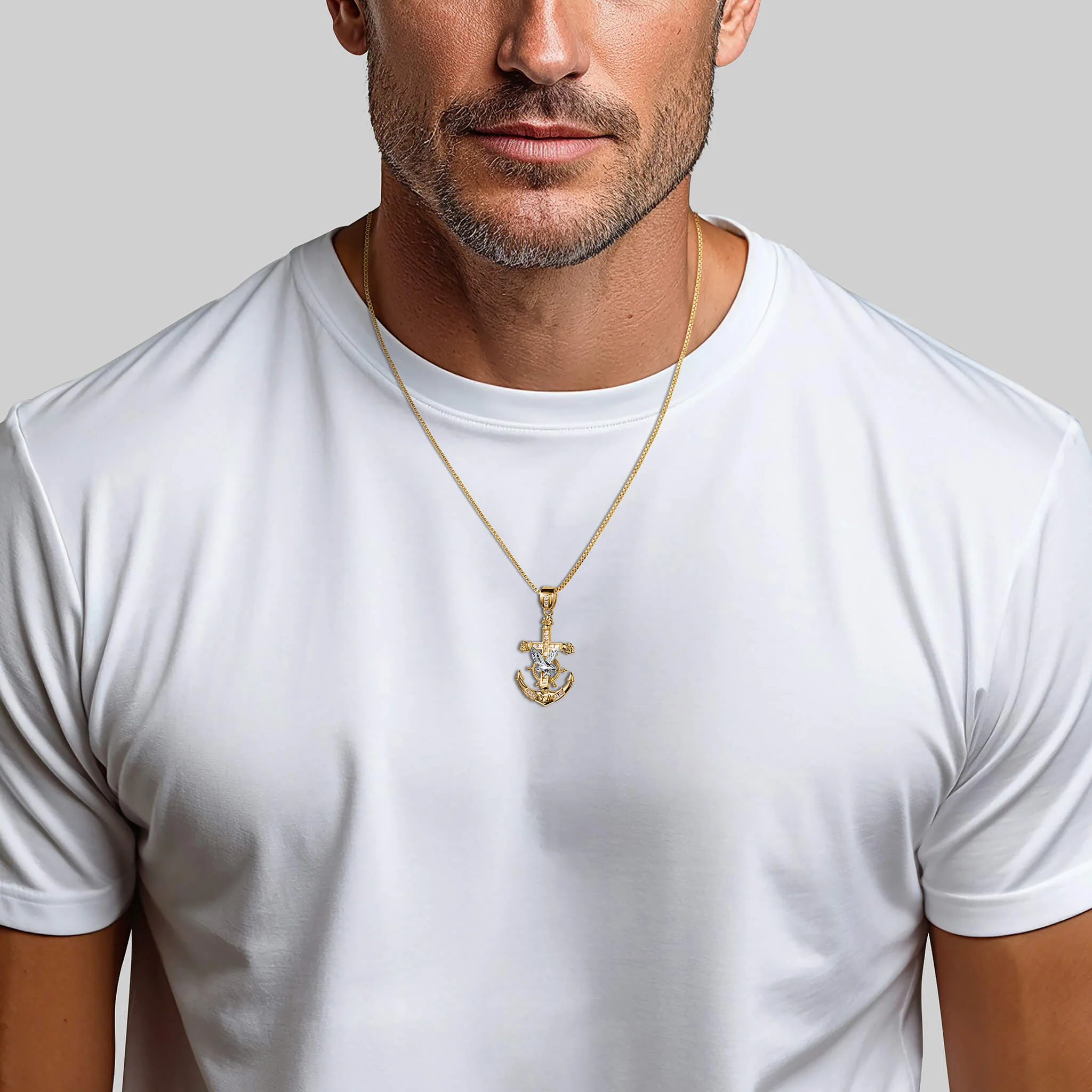 Anchor & Eagle Pendant - Image 4