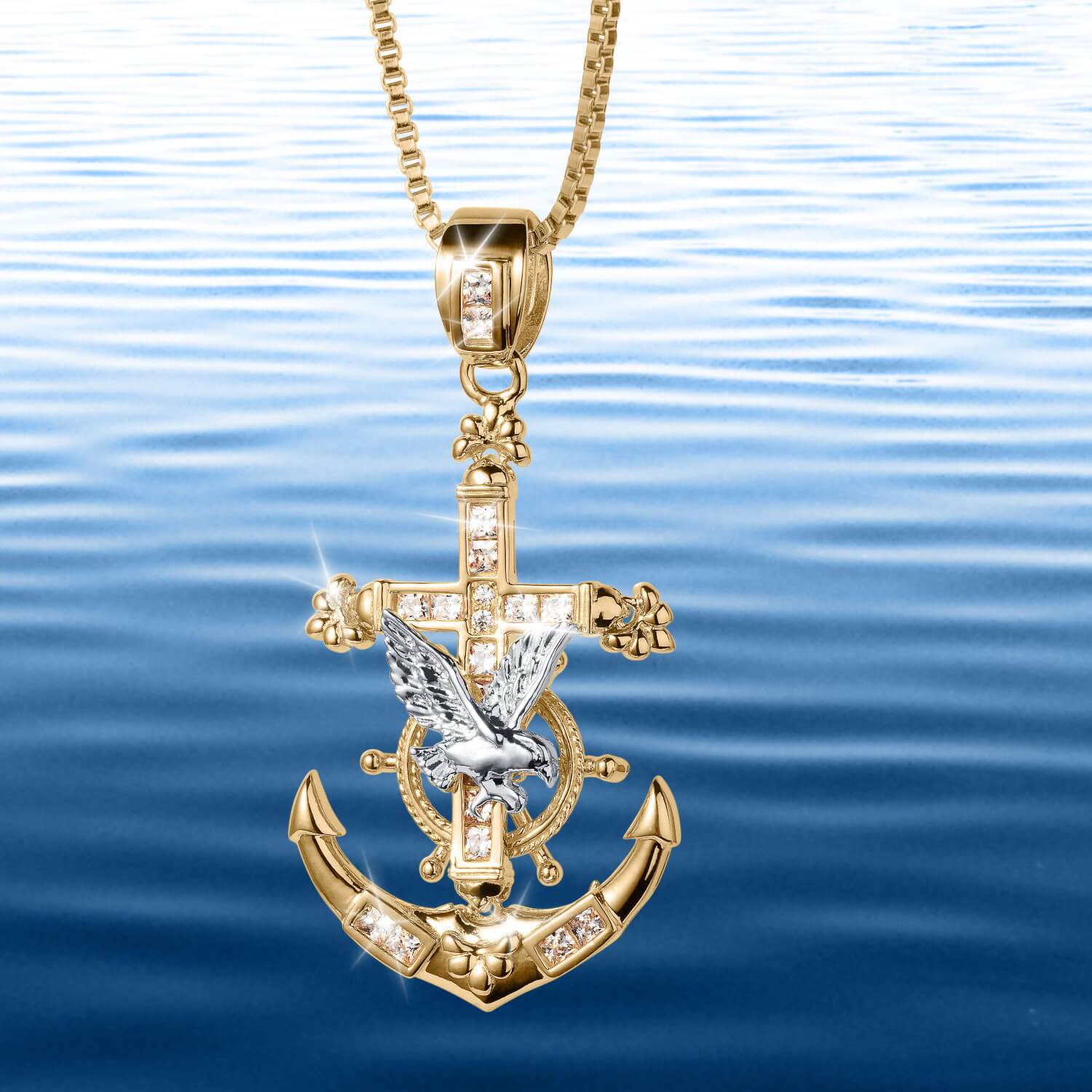 Anchor & Eagle Pendant - Image 5