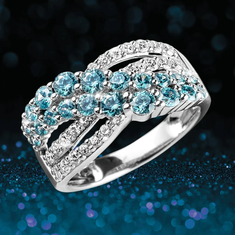 Aqua Cascade Ring - Image 2