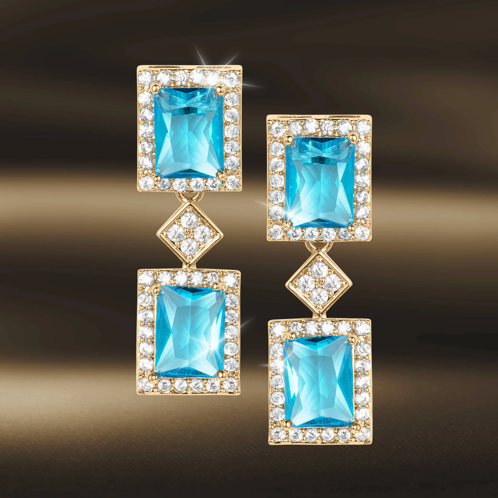 Aqua Frost Earrings - Image 2