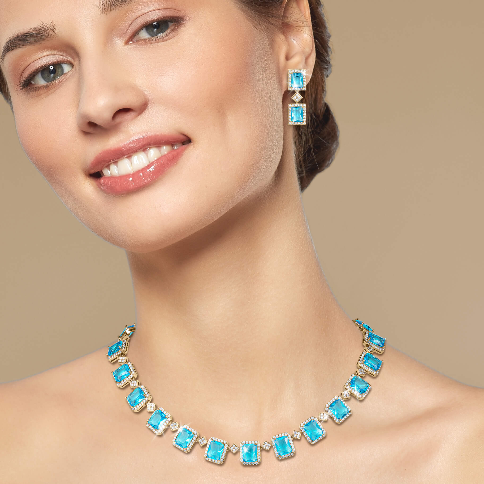 Aqua Frost Earrings - Image 3