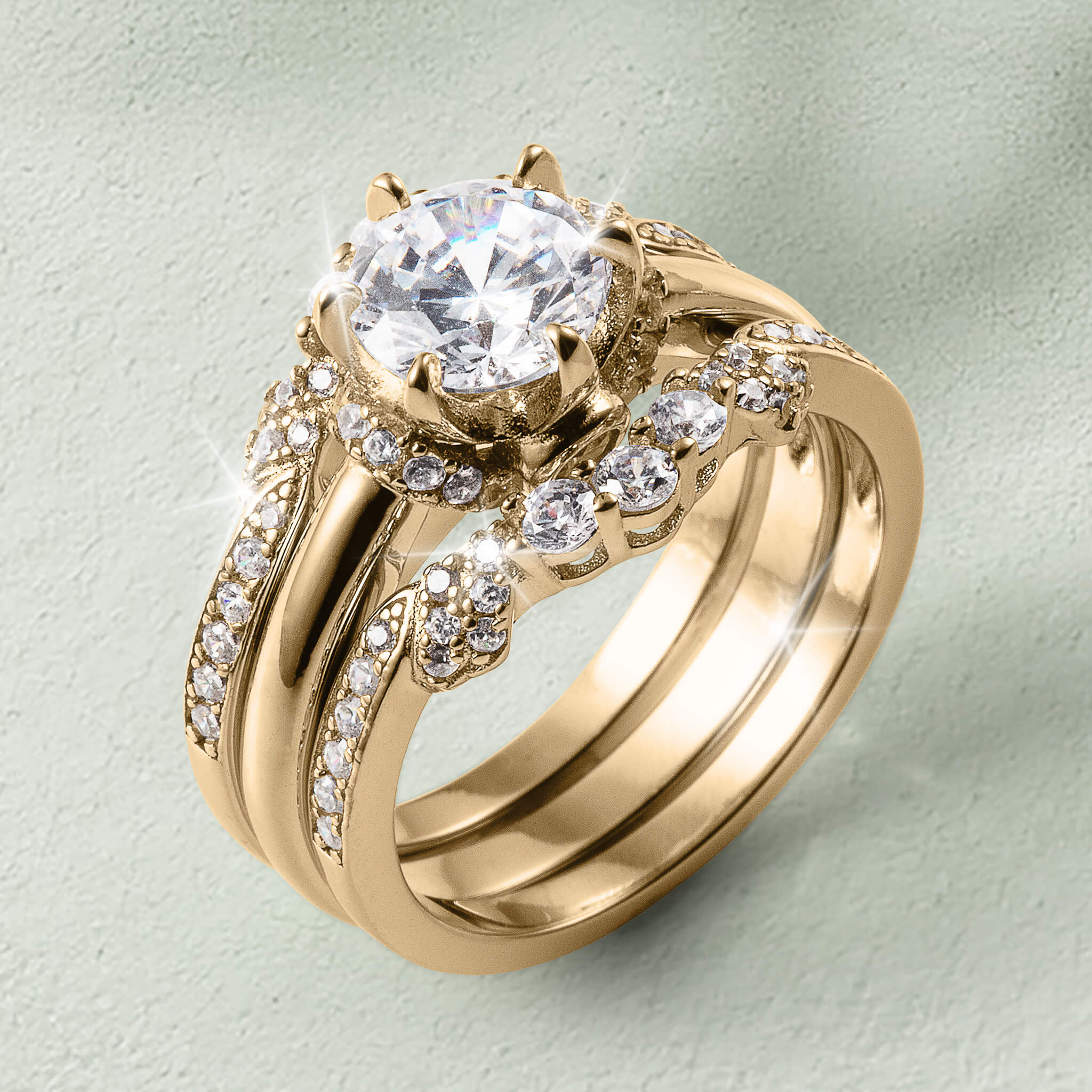 Ardent Embrace Bridal Ring Set - Image 2