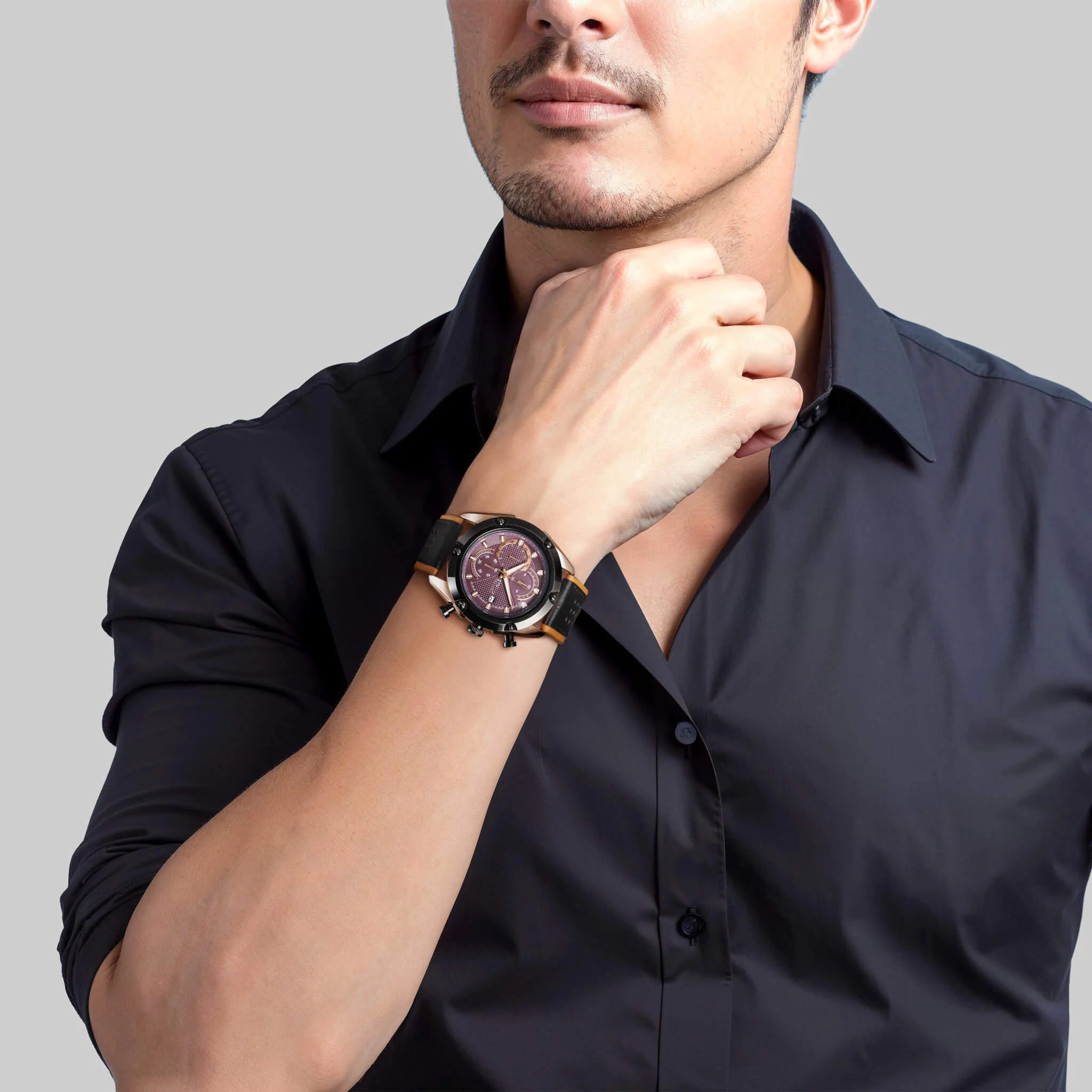 Axis Brown Men's Watch - Image 3