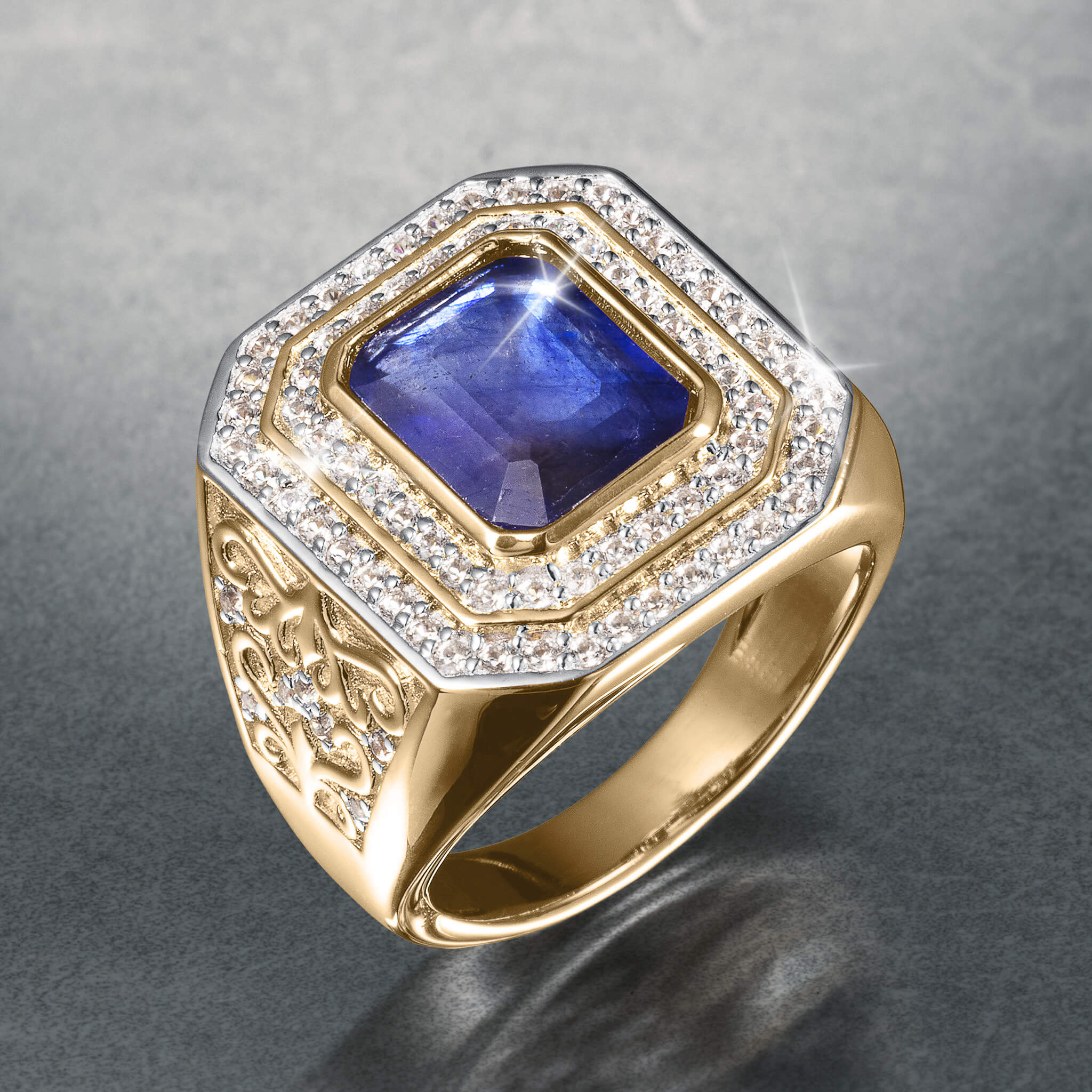 Bastion Sapphire Men’s Ring - Image 2