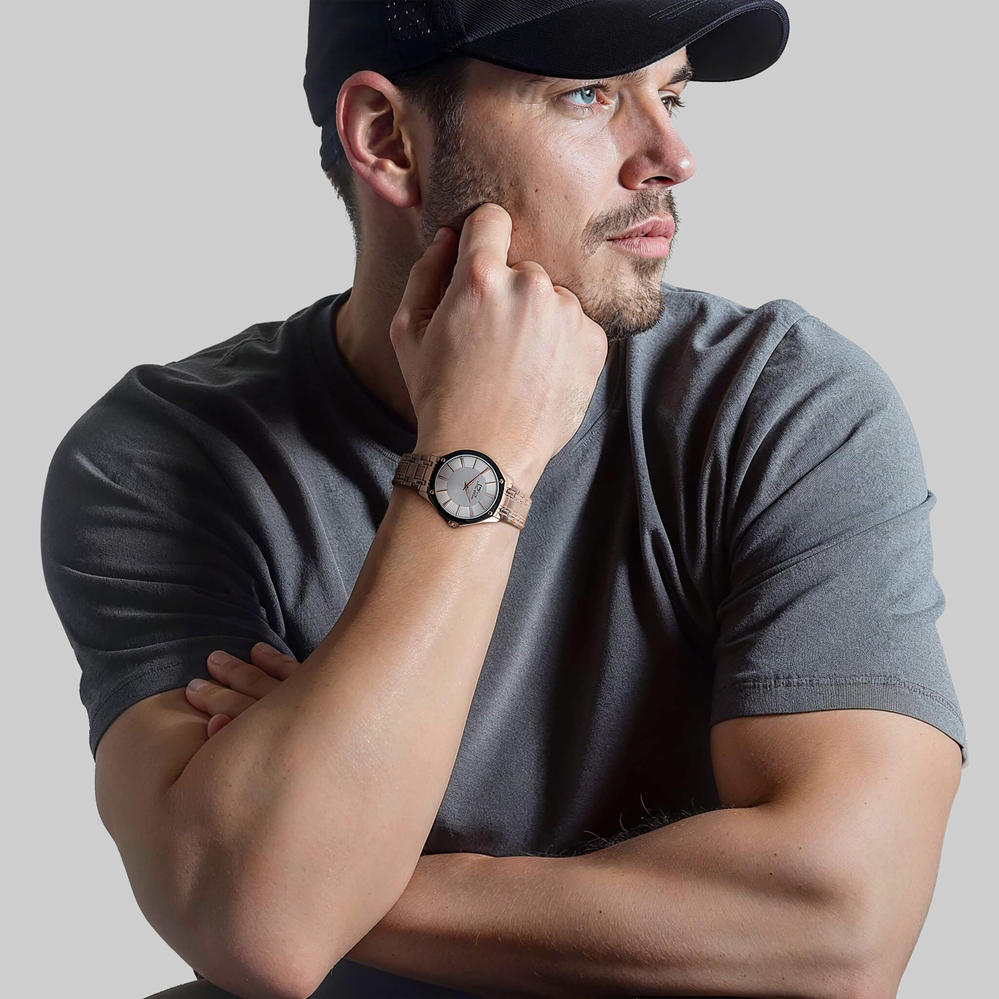 Belize Rose / White Men's Watch - Image 3