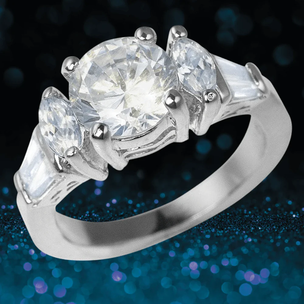 Bellini Rhodium Ring - Image 2