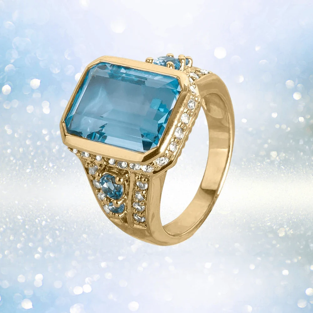 Bermuda Blue Topaz Ring - Image 2