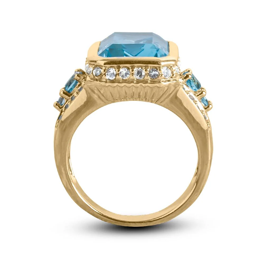Bermuda Blue Topaz Ring - Image 3