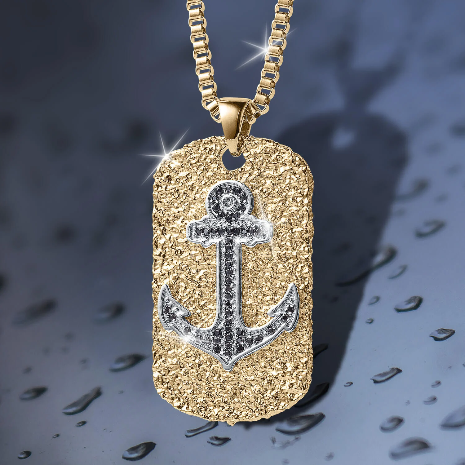 Black Sea Anchor Pendant - Image 2