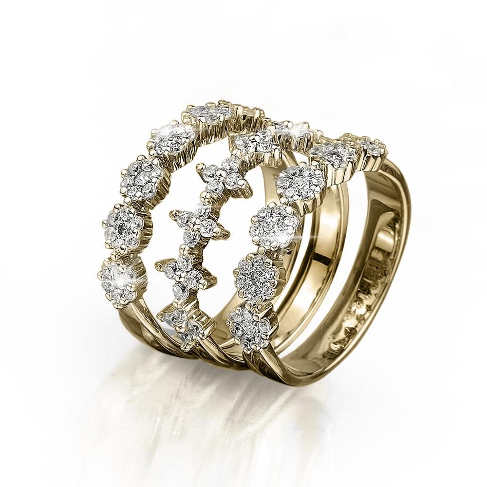 Blossom Trio Stacking Rings - Image 2