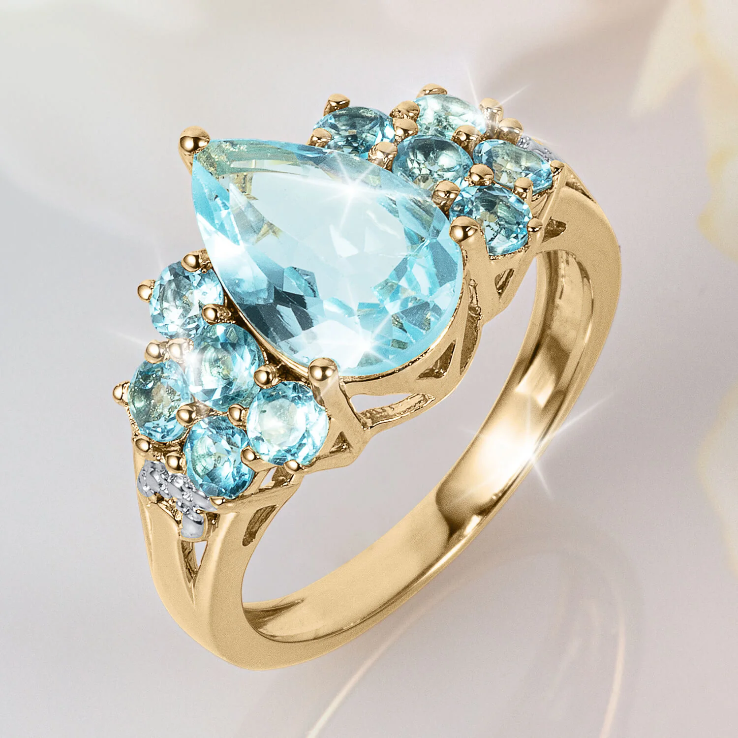 Blue Topaz Waters Ring - Image 2