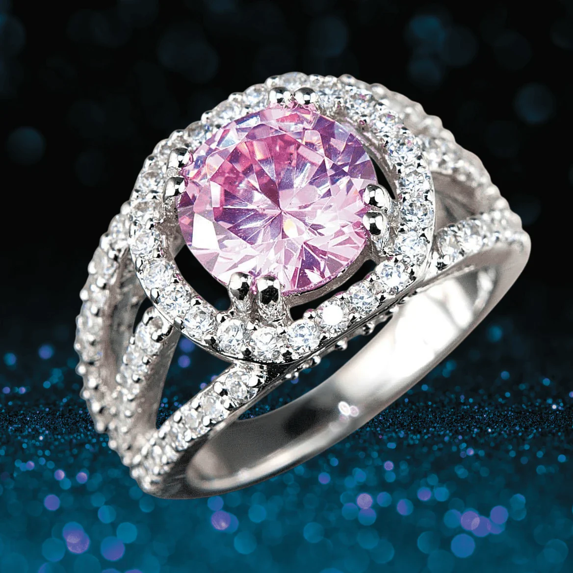 Blush Halo Ring - Image 2