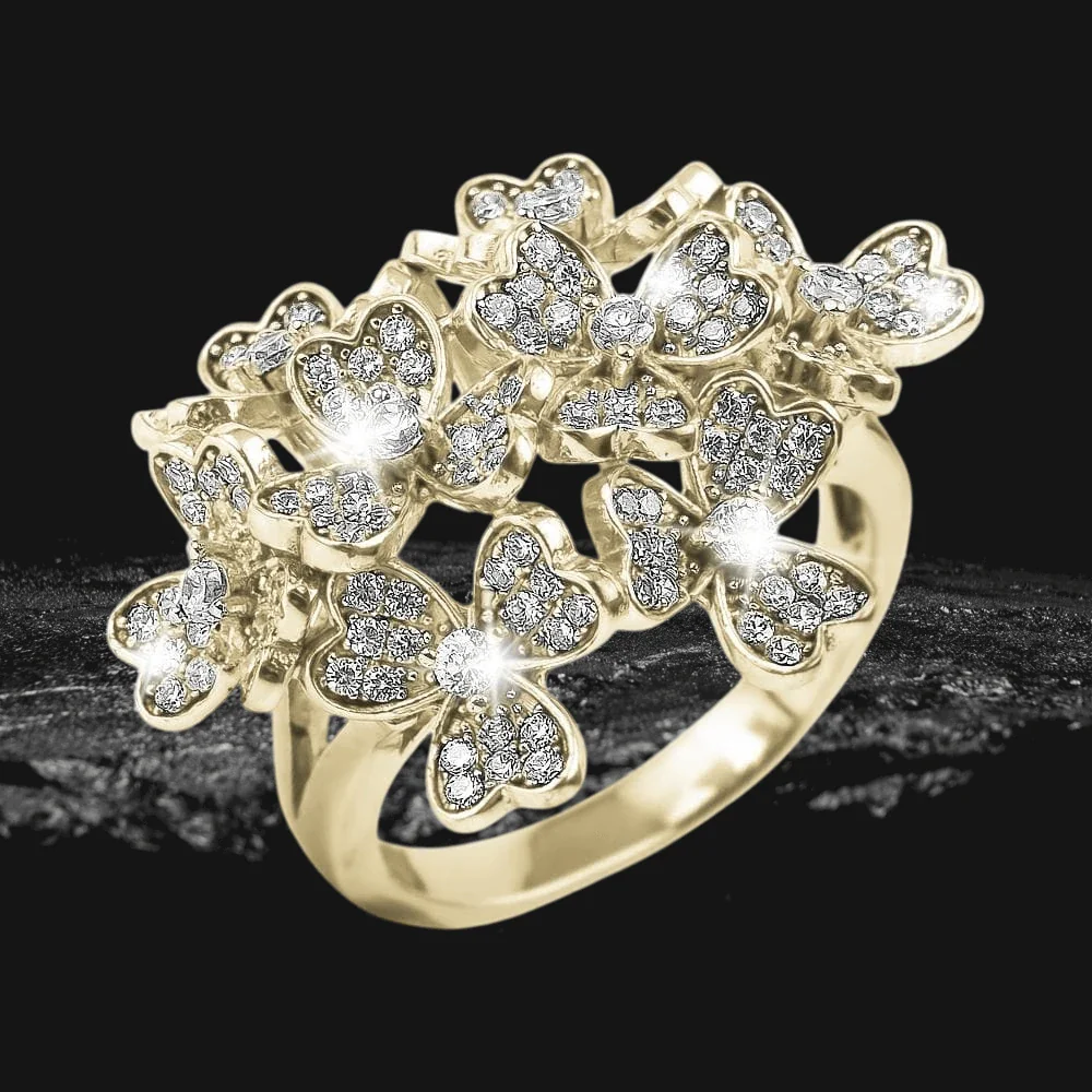 Bouquet Gold Ring - Image 2