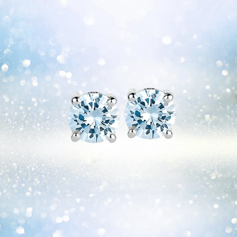 Brilliant Birthstones Earrings March - Image 2