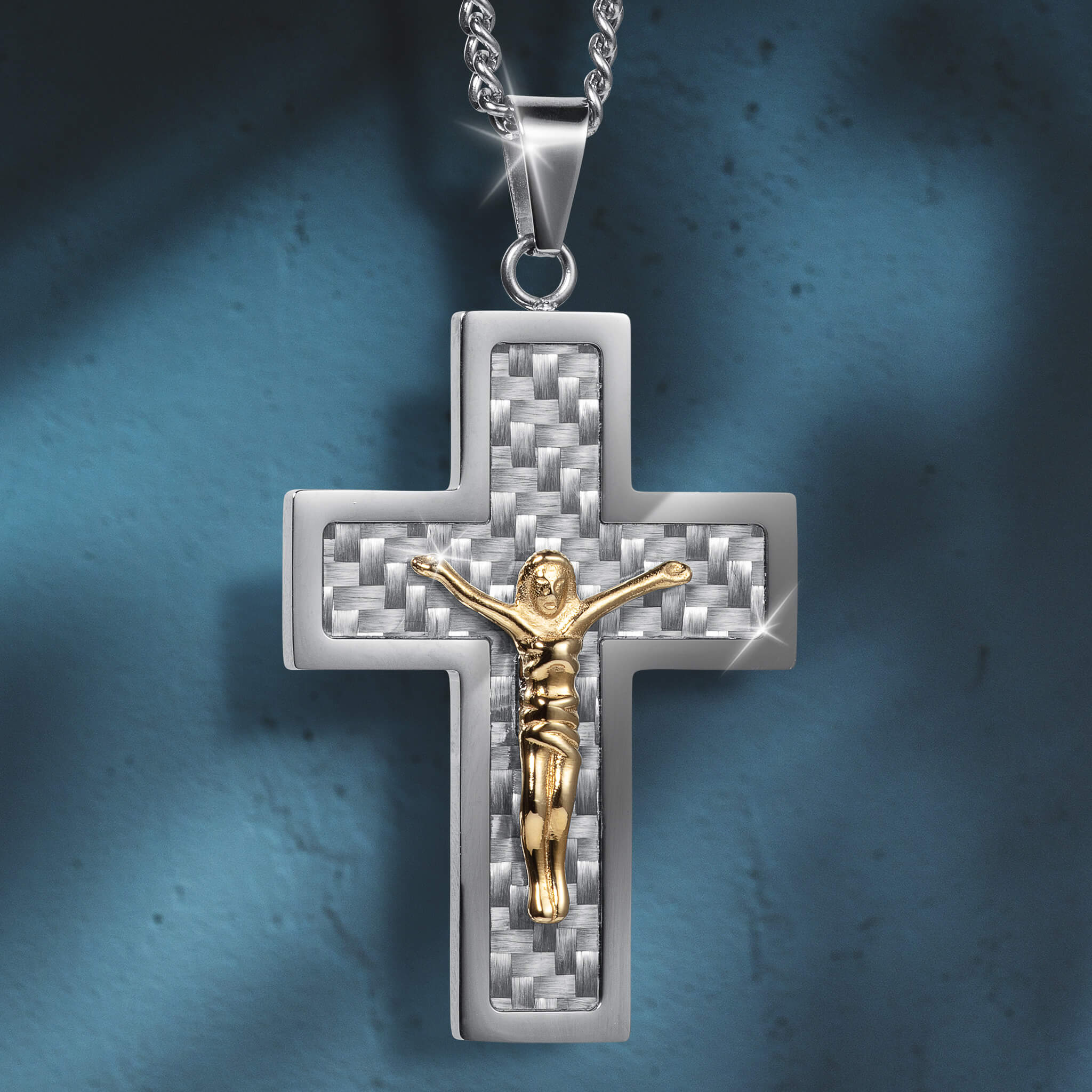 Carbon Crucifix Pendant - Image 2