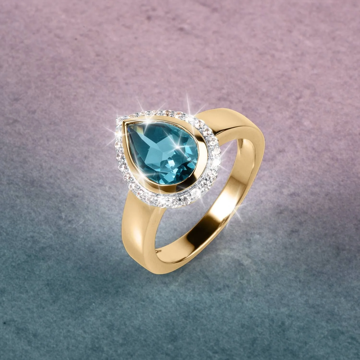 Carnaby London Blue Topaz Ladies Ring - Image 2