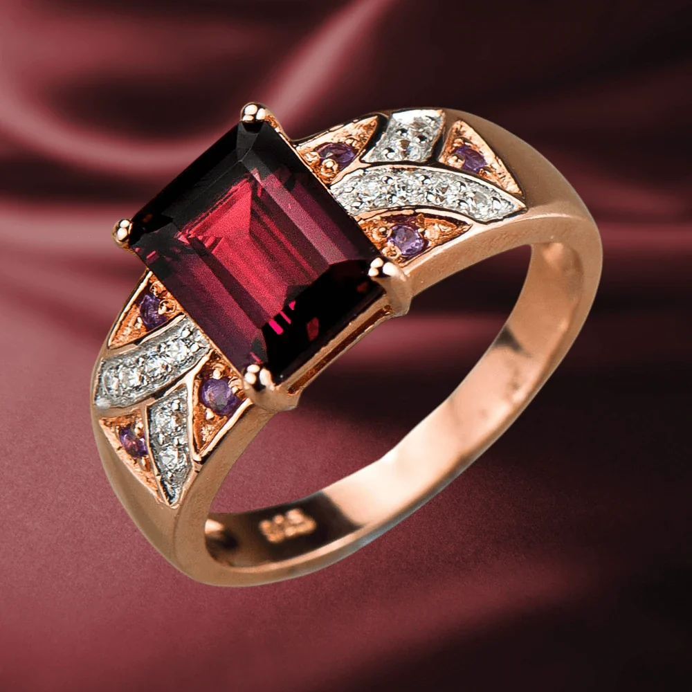 Carnation Garnet Ring - Image 2