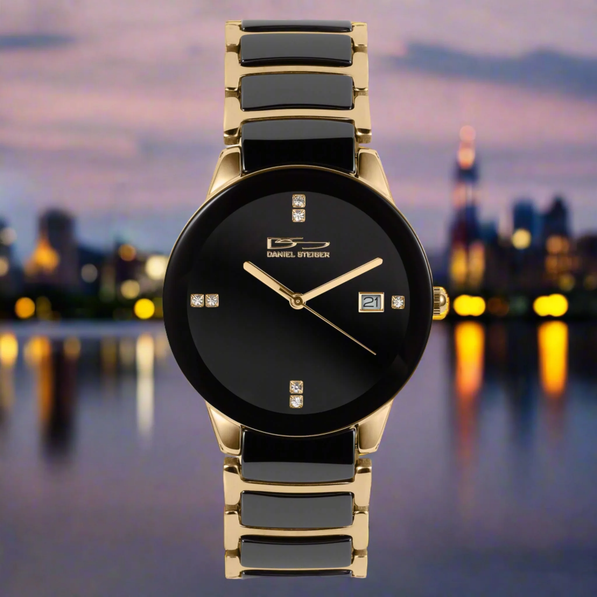 Ceramic Noir Gold Men's Watch - Image 2