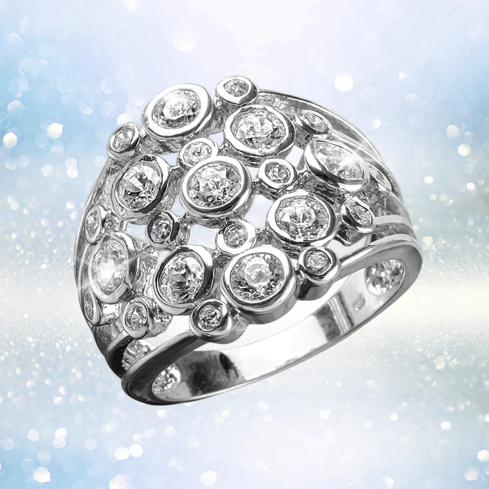 Champagne Fizz Rhodium Ring - Image 2