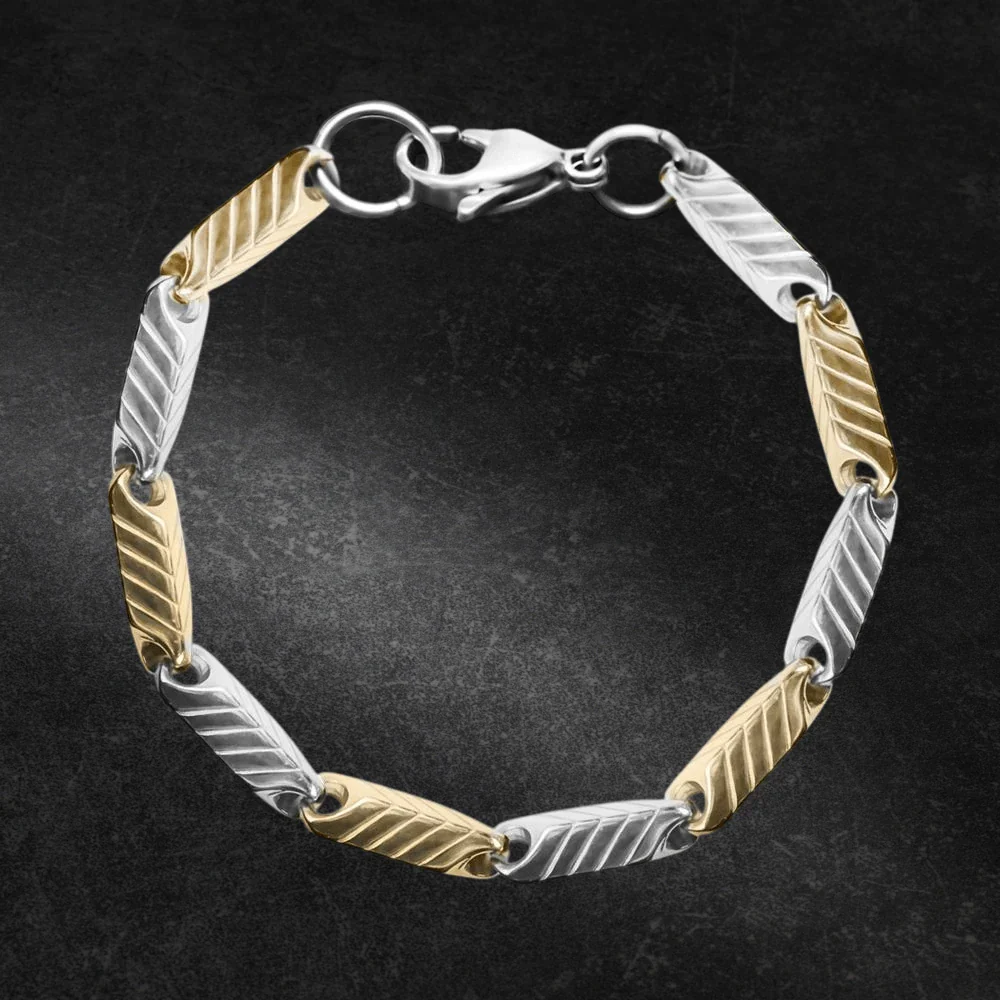 Chevron Steel Bracelet - Image 2