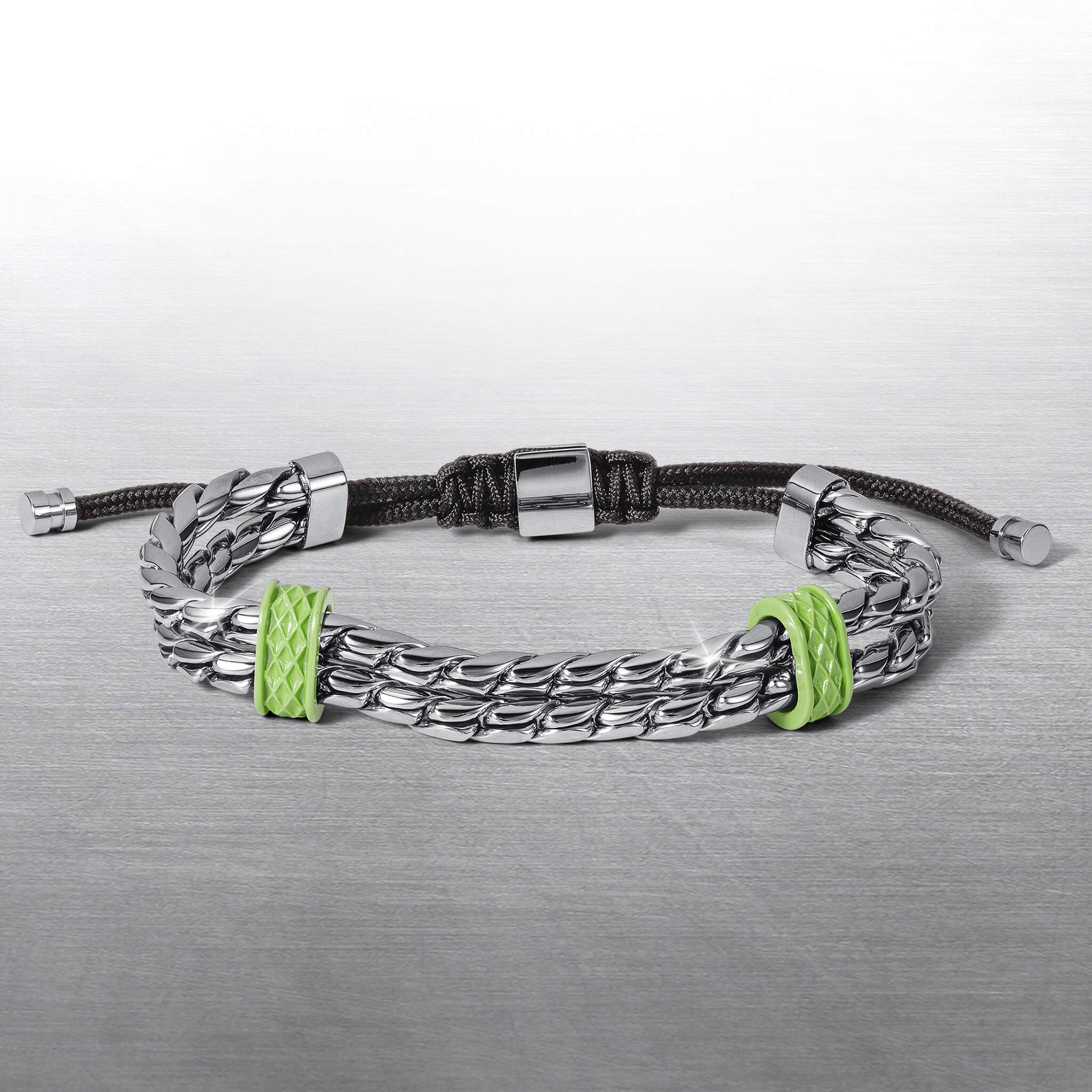 Chromatic Wave Green Men's Bracelet - Image 2