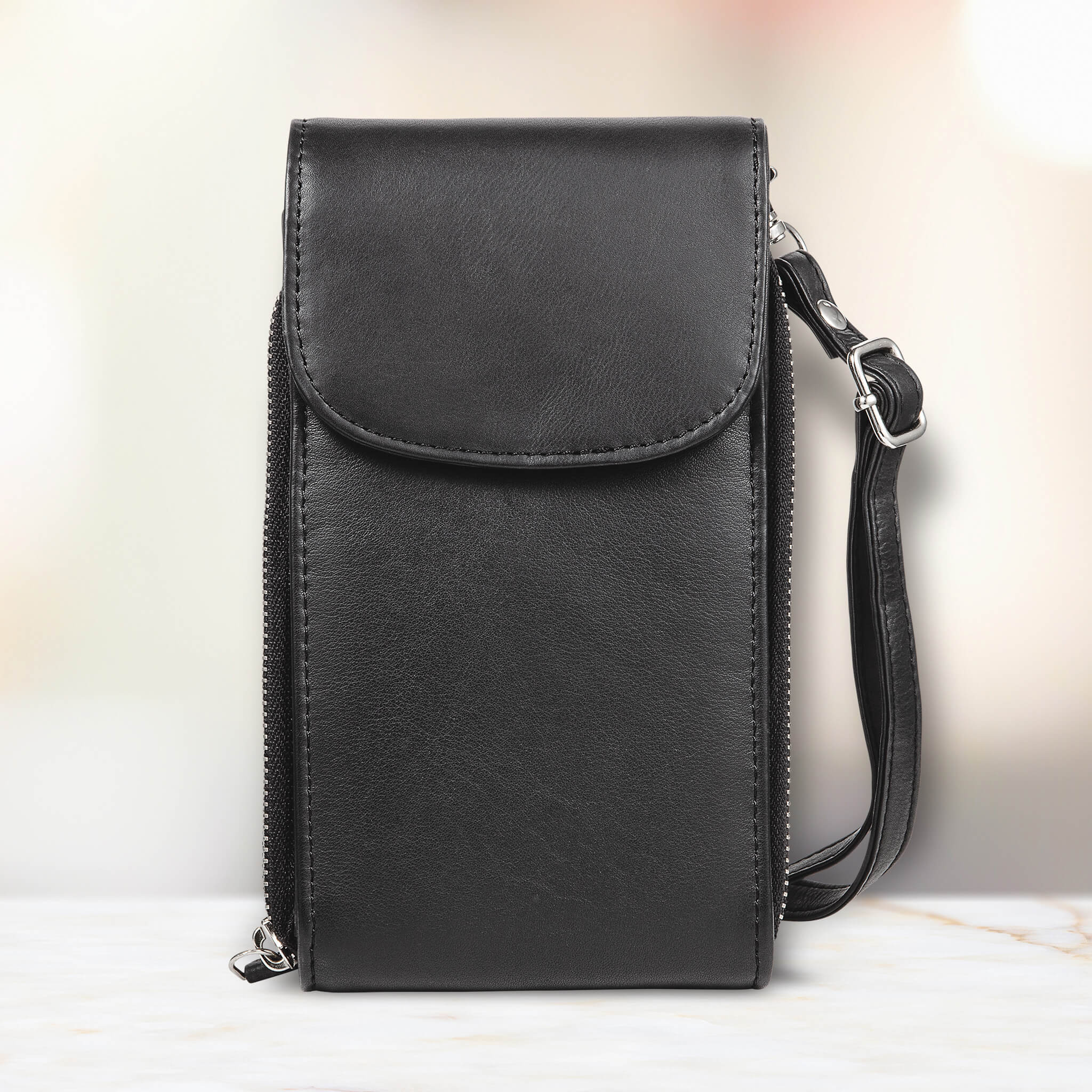 Clara Crossbody Black Ladies Bag - Image 2
