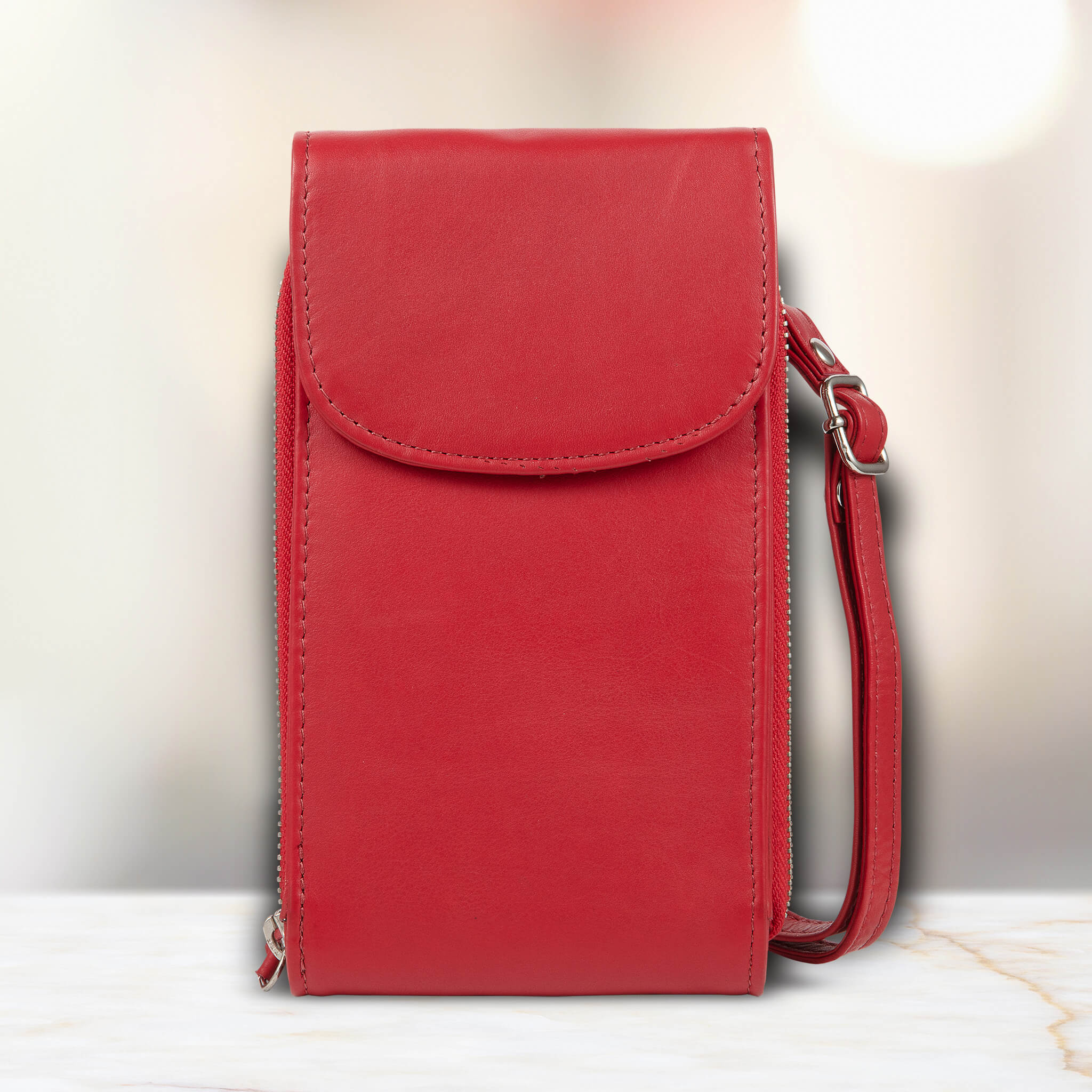 Clara Crossbody Red Ladies Bag - Image 2
