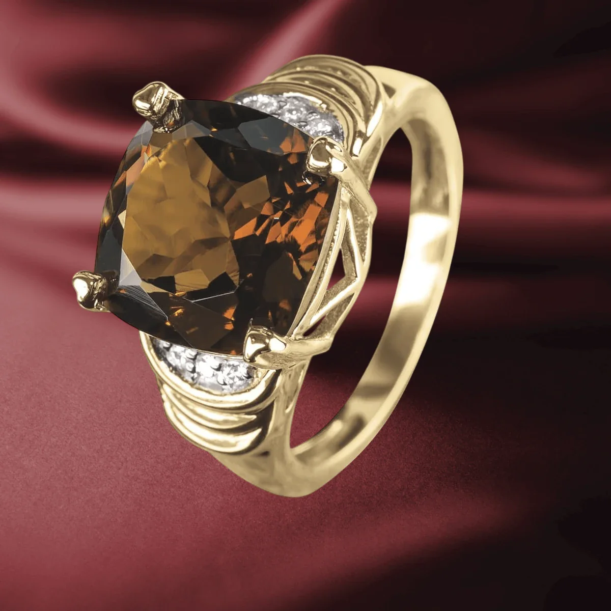 Cognac Quartz Ring - Image 2