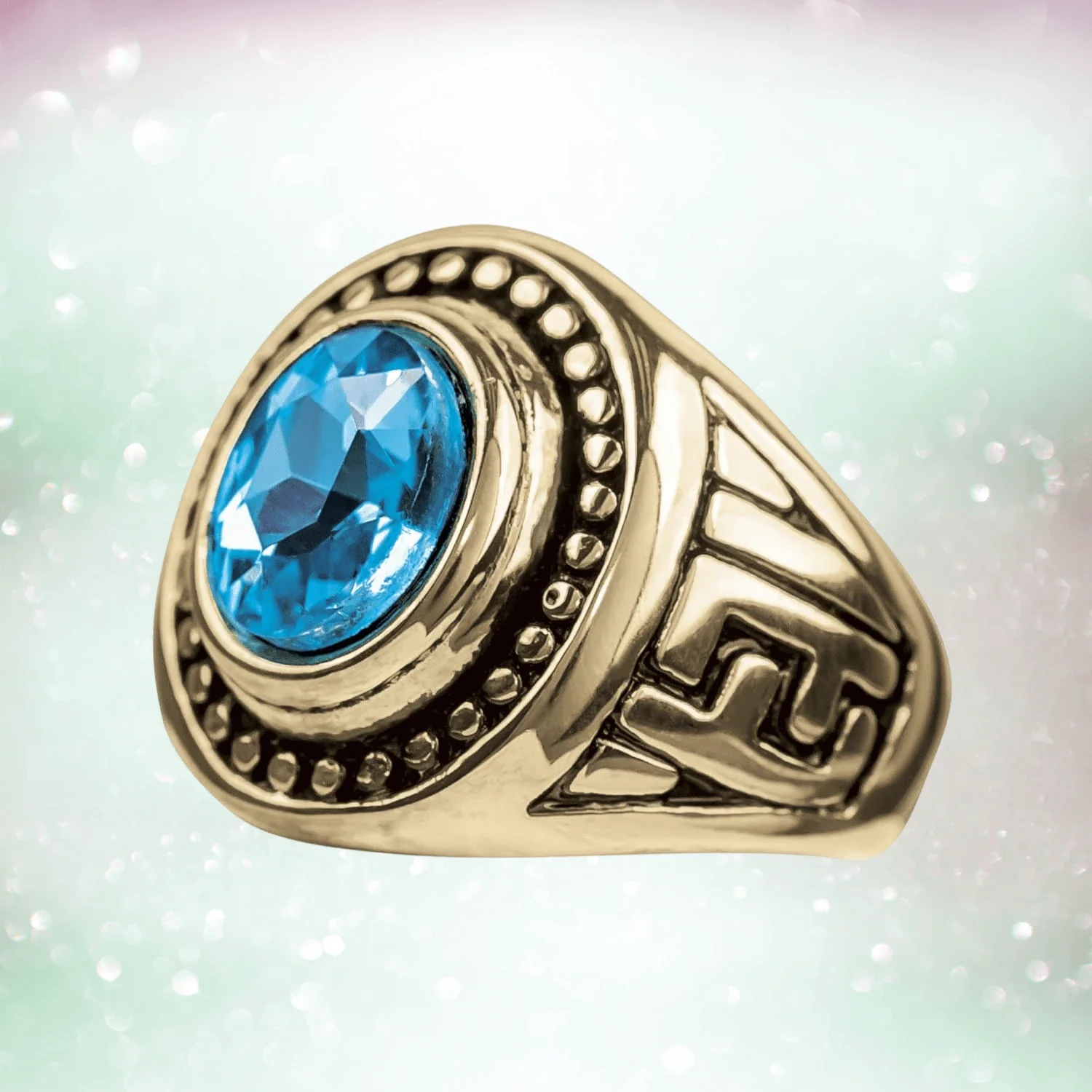 Columbus Blue Men's Ring - Image 2