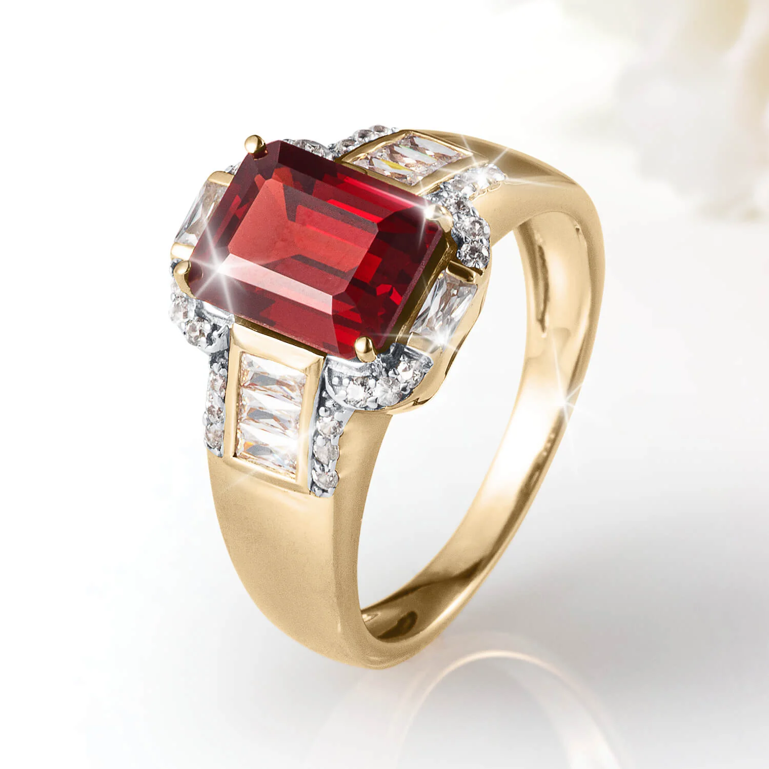 Crimson Paradise Garnet Ring - Image 2