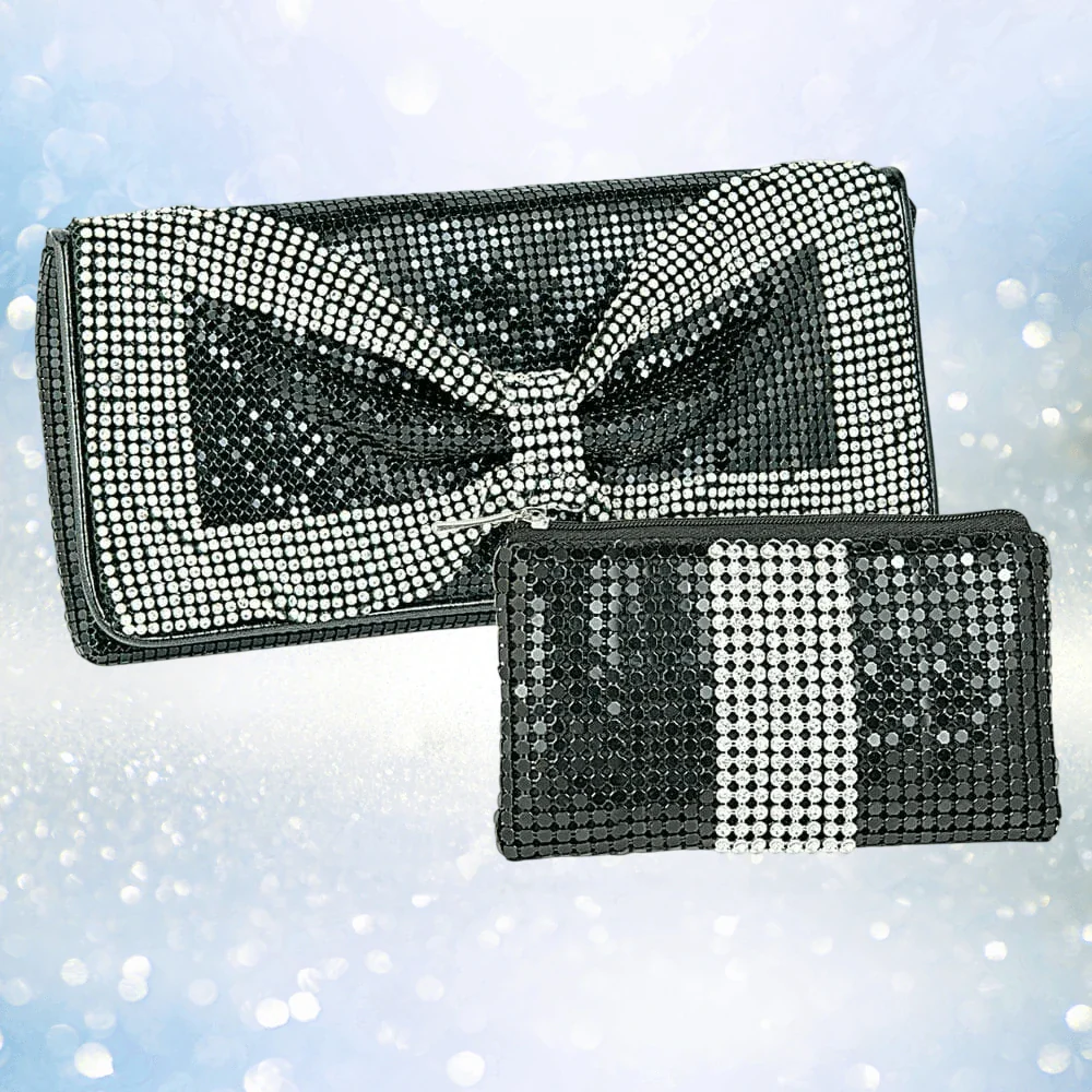 Crystal Bow Wallet & Bag Set - Image 2