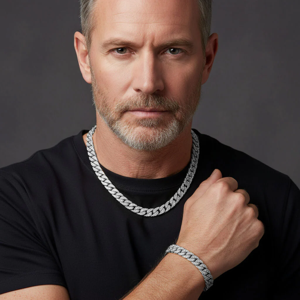 Logan Curb Rhodium Collection - Image 3