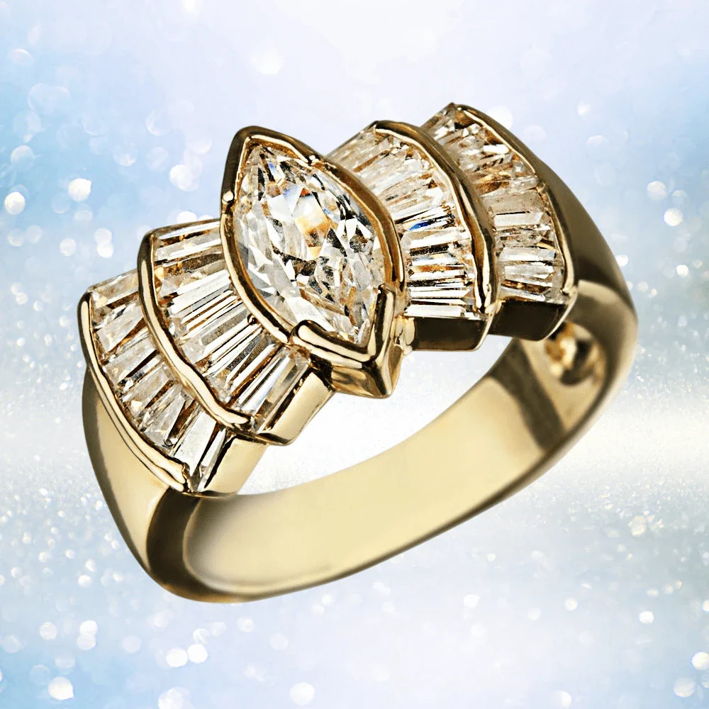 Deco Fan Ring - Image 2